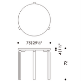 Artek  Aalto Table 90B