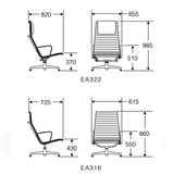 Eames Aluminum Group Lounge Chair