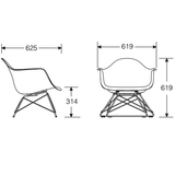 Eames Plastic Shell Low Wire Base Armchair  イームズ プラスチック シェル ローワイヤーベース アームチェア