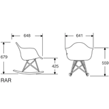 Eames Plastic Shell Armchair Chair Rocker Base　イームズプラスチックシェルアームチェア ロッカーベース