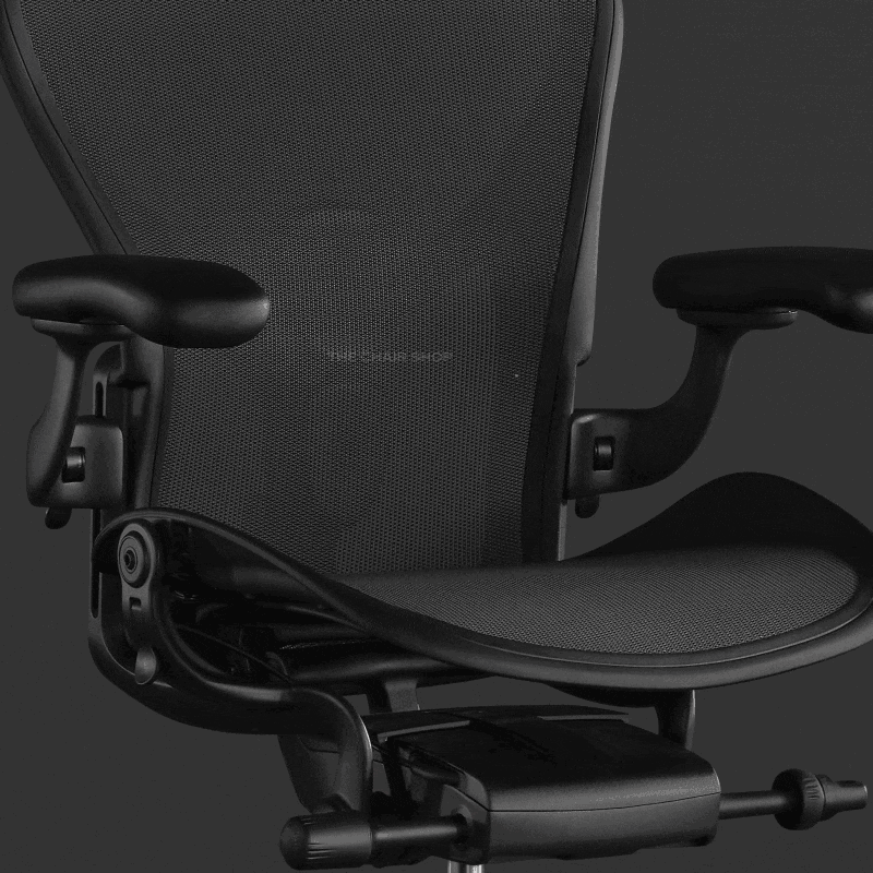 アーロンチェア グラファイト・ポリッシュドアルミニウム Aeron Chair graphite/polished Herman Miller |  THE CHAIR SHOP